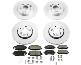 Power Stop Z17 Evolution Geomet Coated Brake Kit Front & Rear Acura RLX 2014-2019