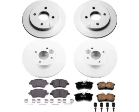 Power Stop Z17 Evolution Geomet Coated Brake Kit Front & Rear Ford Fiesta 2014-2019