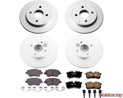 Power Stop Z17 Evolution Geomet Coated Brake Kit Front & Rear Ford Fiesta 2014-2019 - CRK7002