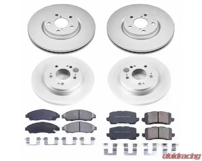 Power Stop Z17 Evolution Geomet Coated Brake Kit Front & Rear Acura RLX 2016-2019 - CRK7282