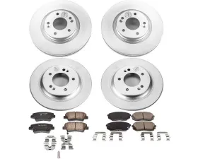 Power Stop Z17 Evolution Geomet Coated Brake Kit Front & Rear Hyundai Sonata 2017-2019