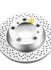 Power Stop Evolution High Carbon Geomet Coated Rotor Rear Porsche 718 Boxster 2017-2019                                     - EBR1079EVC - Image 2