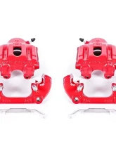 Power Stop Red Calipers w/Brackets - Pair Front BMW 540i 1994-1995                                     - S1176 - Image 2
