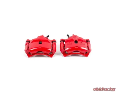 Power Stop Red Calipers w/Brackets - Pair Front Acura CL 1997-1999 - S1334
