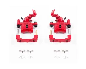Power Stop Red Calipers w/Brackets - Pair Rear Mazda Miata 1990-1993