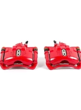 Power Stop Red Calipers w/Brackets - Pair Front Honda Accord 1990-1993                                     - S1381 - Image 2