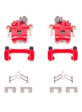 Power Stop Red Calipers w/Brackets - Pair Rear Honda Prelude 1992-2001                                     - S1612 - Image 2