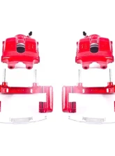 Power Stop Red Calipers w/Brackets - Pair Front BMW 320i 2001-2005                                     - S1618A - Image 2