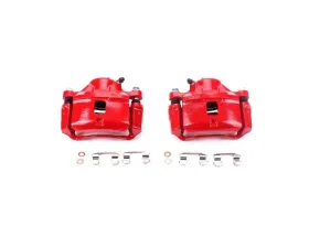 Power Stop Red Calipers w/Brackets - Pair Front Chrysler Sebring 1995-2000