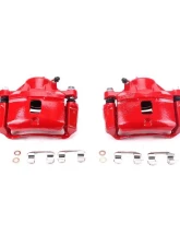Power Stop Red Calipers w/Brackets - Pair Front Chrysler Sebring 1995-2000                                     - S1694 - Image 2