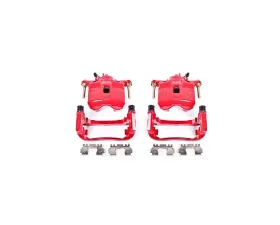 Power Stop Red Calipers w/Brackets - Pair Front Acura Integra 1994-2001