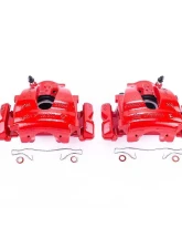 Power Stop Red Calipers w/Brackets - Pair Front Chrysler Crossfire 2004-2008                                     - S1820 - Image 2