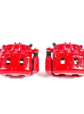 Power Stop Red Calipers w/Brackets - Pair Front Subaru Impreza 2002-2003                                     - S1948A - Image 2