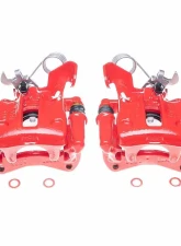 Power Stop Red Calipers - Pair Rear Audi A4 Quattro 1996-2001                                     - S1978 - Image 2