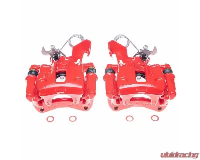 Power Stop Red Calipers - Pair Rear Audi A4 Quattro 1996-2001 - S1978