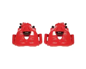 Power Stop Red Calipers w/Brackets - Pair Front Volkswagen Beetle 1999-2010