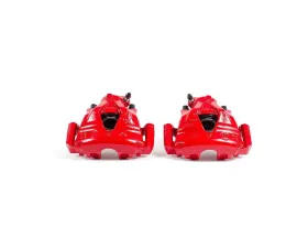 Power Stop Red Calipers w/Brackets - Pair Front Audi TT 2000-2006