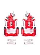 Power Stop Red Calipers w/Brackets - Pair Rear Acura TSX 2004-2008                                     - S2068 - Image 2