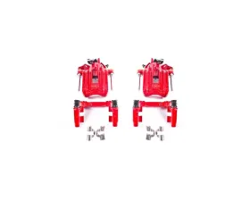 Power Stop Red Calipers w/Brackets - Pair Rear Audi TT Quattro 2000-2006