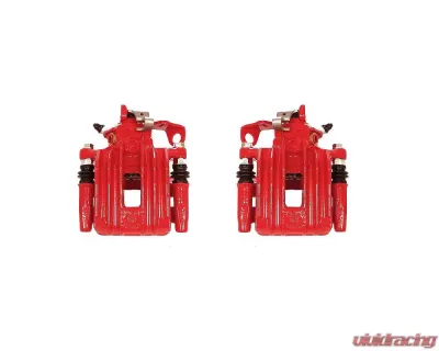 Power Stop Red Calipers w/Brackets - Pair Rear Volkswagen Beetle 2000-2010 - S2576