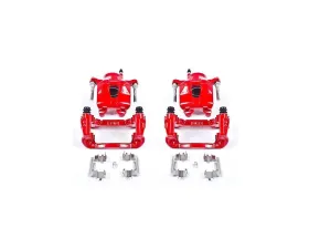 Power Stop Red Calipers w/Brackets - Pair Front Scion tC 2005-2010
