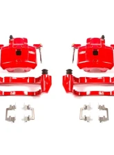 Power Stop Red Calipers w/Brackets - Pair Front Chrysler Sebring 2001-2005                                     - S2614 - Image 2