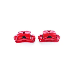 Power Stop Red Calipers w/Brackets - Pair Front Mazda 626 1998-2002