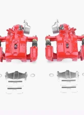 Power Stop Red Calipers w/Brackets - Pair Rear Infiniti G20 1999-2001                                     - S2626 - Image 2