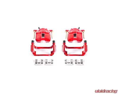 Power Stop Red Calipers w/Brackets - Pair Front Honda Accord 2003-2007 - S2668