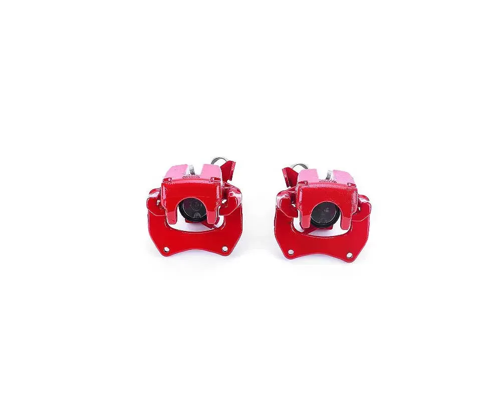Power Stop Red Calipers w/Brackets - Pair Rear Audi A6 Quattro 2000-2004 - S2720