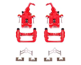 Power Stop Red Calipers w/Brackets - Pair Rear Honda S2000 2000-2009