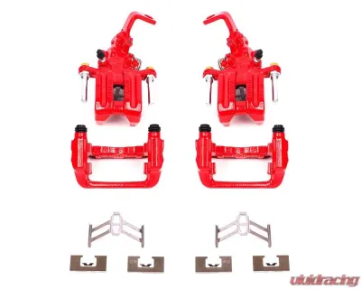 Power Stop Red Calipers w/Brackets - Pair Rear Honda S2000 2000-2009 - S2730