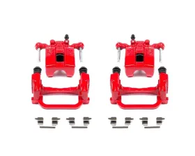 Power Stop Red Calipers w/Brackets - Pair Rear Infiniti G35 2005-2008