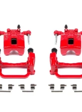Power Stop Red Calipers w/Brackets - Pair Rear Infiniti G35 2005-2008                                     - S2792A - Image 2