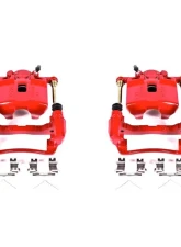 Power Stop Red Calipers w/Brackets - Pair Front Acura RSX 2002-2006                                     - S2796 - Image 2