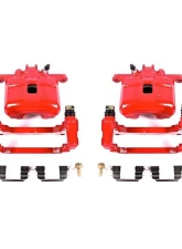 Power Stop Red Calipers w/Brackets - Pair Front Acura RSX 2002-2006                                     - S2808 - Image 2