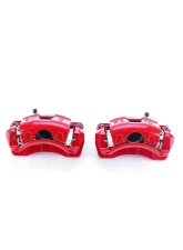Power Stop Red Calipers w/Brackets - Pair Front Chevrolet Aveo 2004-2011                                     - S2810 - Image 2