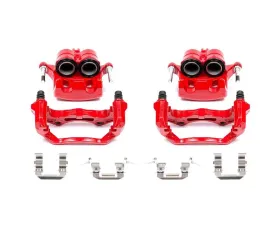 Power Stop Red Calipers w/Brackets - Pair Front Infiniti G35 2005-2007