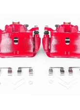 Power Stop Red Calipers w/Brackets - Pair Front Acura ILX 2013-2015                                     - S2916 - Image 2