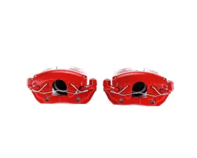 Power Stop Red Calipers w/Brackets - Pair Front Ford C-Max 2013-2018