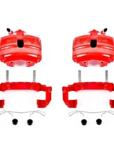 Power Stop Red Calipers w/Brackets - Pair Front Audi TT 2008-2009                                     - S2974A - Image 2