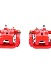 Power Stop Red Calipers w/Brackets - Pair Rear Mazda RX-8 2004-2010                                     - S2992 - Image 2