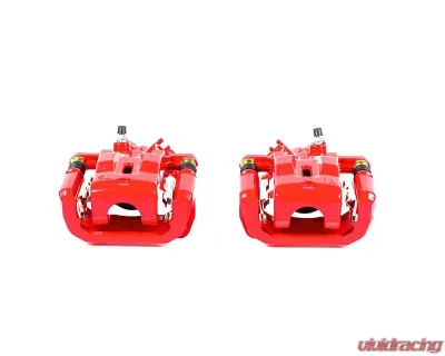 Power Stop Red Calipers w/Brackets - Pair Rear Mazda RX-8 2004-2010 - S2992