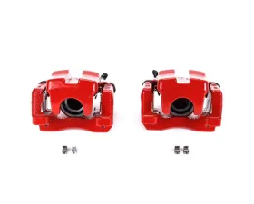 Power Stop Red Calipers w/Brackets - Pair Rear Lexus ES350 2007-2012
