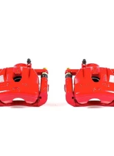 Power Stop Red Calipers w/Brackets - Pair Front Mazda RX-8 2004-2011                                     - S3248A - Image 2