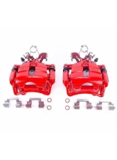 Power Stop Red Calipers w/Brackets - Pair Rear Audi S4 2004-2009                                     - S3252 - Image 2