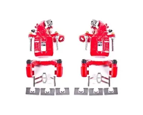 Power Stop Red Calipers w/Brackets - Pair Rear Acura CSX 2006-2011