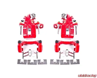 Power Stop Red Calipers w/Brackets - Pair Rear Acura CSX 2006-2011 - S3298