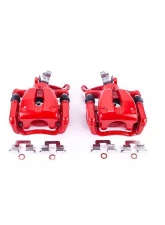 Power Stop Red Calipers w/Brackets - Pair Rear Mini Cooper 2007-2010                                     - S3318 - Image 2