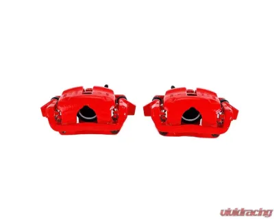 Power Stop Red Calipers w/Brackets - Pair Front Mini Cooper 2007-2016 - S3320A